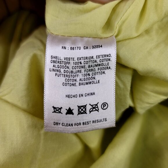 Anthropologie Vanessa Virginia Yellow Strapless Dress Fish Size 8 Lined *callout - Picture 5 of 11